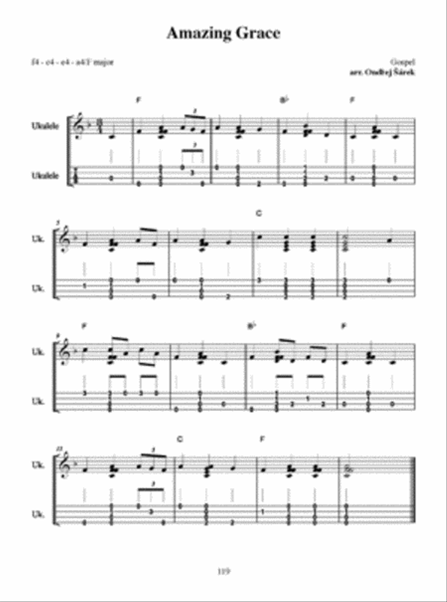 Open Tunings for Ukulele Baritone Ukulele scores gallery preview page 4