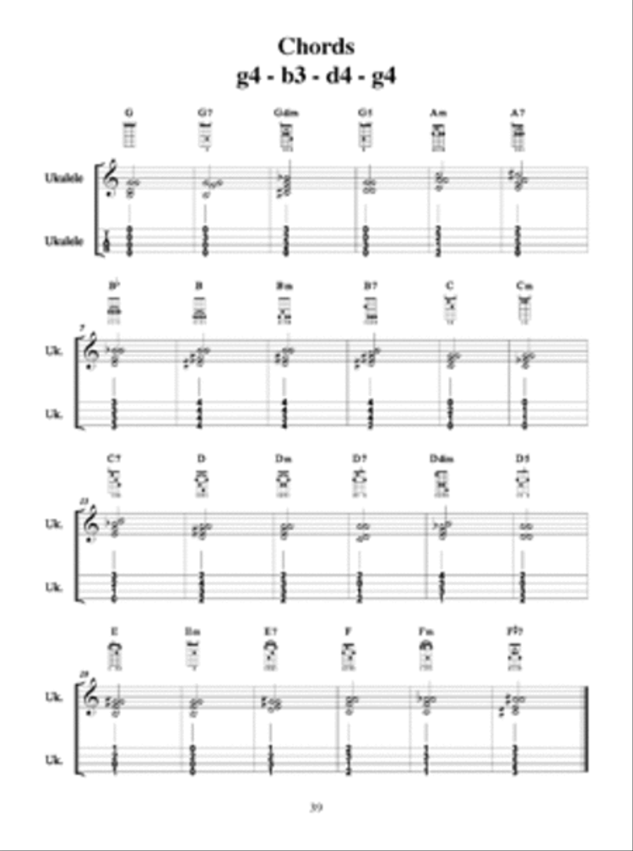 Open Tunings for Ukulele Baritone Ukulele scores gallery preview page 5