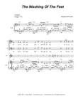 The Washing Of The Feet (SATB - (Alternate Version) mini preview