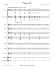 Psalm 136 - Score Only