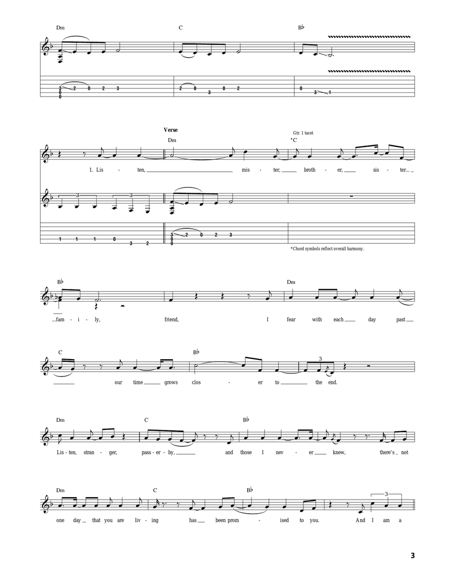 God Fearing Man God Fearing Man Acoustic Guitar scores gallery preview page 3