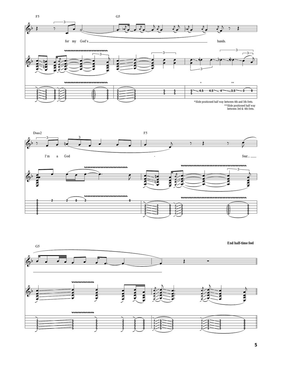 God Fearing Man God Fearing Man Acoustic Guitar scores gallery preview page 5