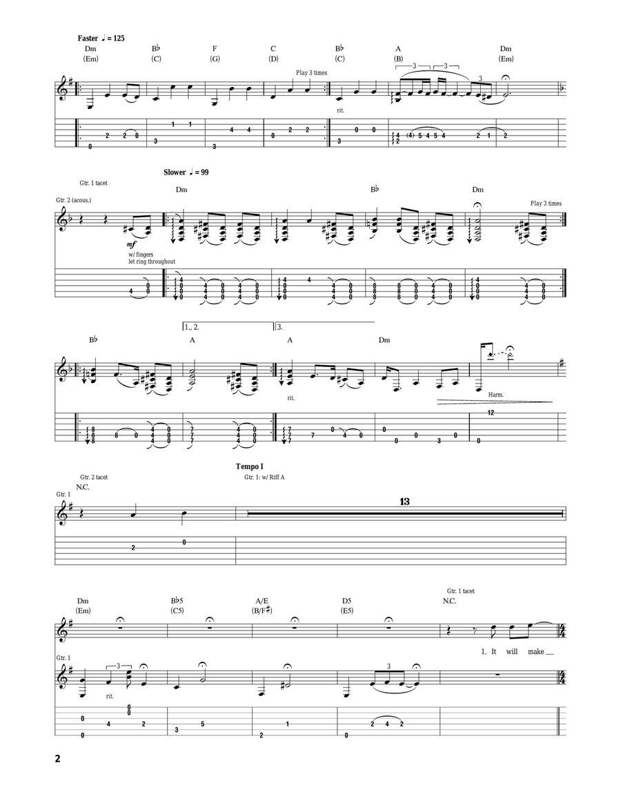 Power Of The Gospel Power Of The Gospel Acoustic Guitar scores gallery preview page 2