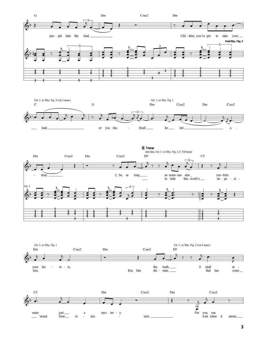 People Lead People Lead Acoustic Guitar scores gallery preview page 3