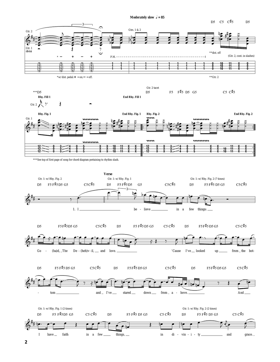 Ground On Down Ground On Down Acoustic Guitar scores gallery preview page 2