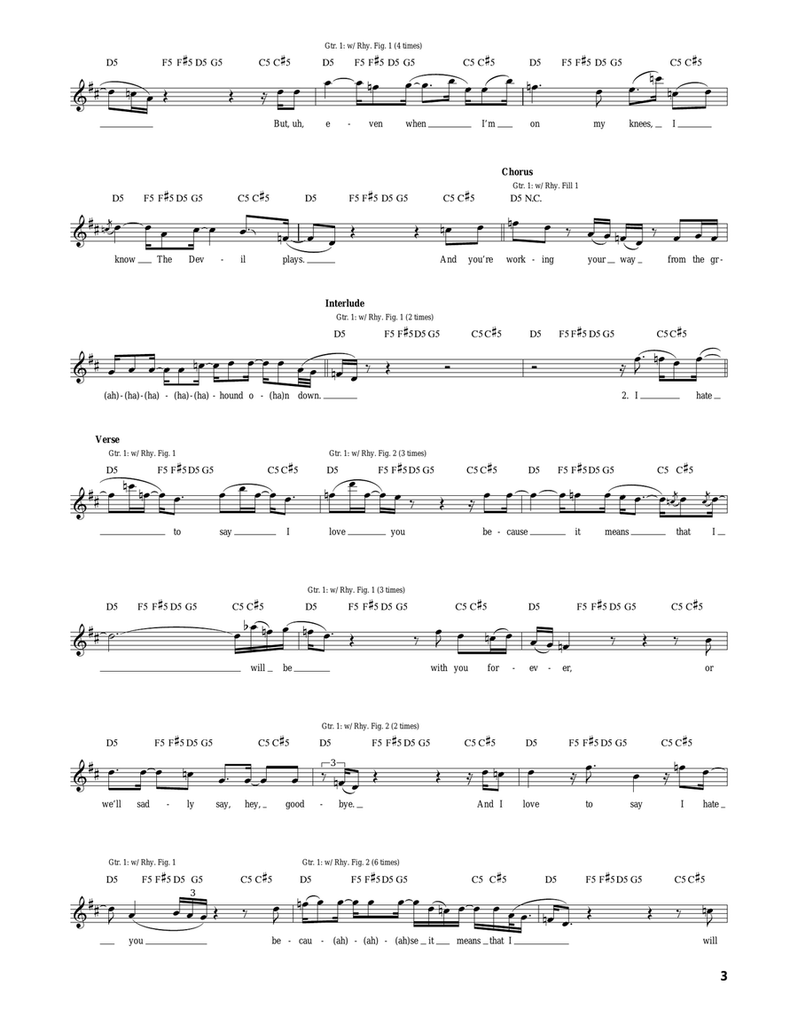 Ground On Down Ground On Down Acoustic Guitar scores gallery preview page 3