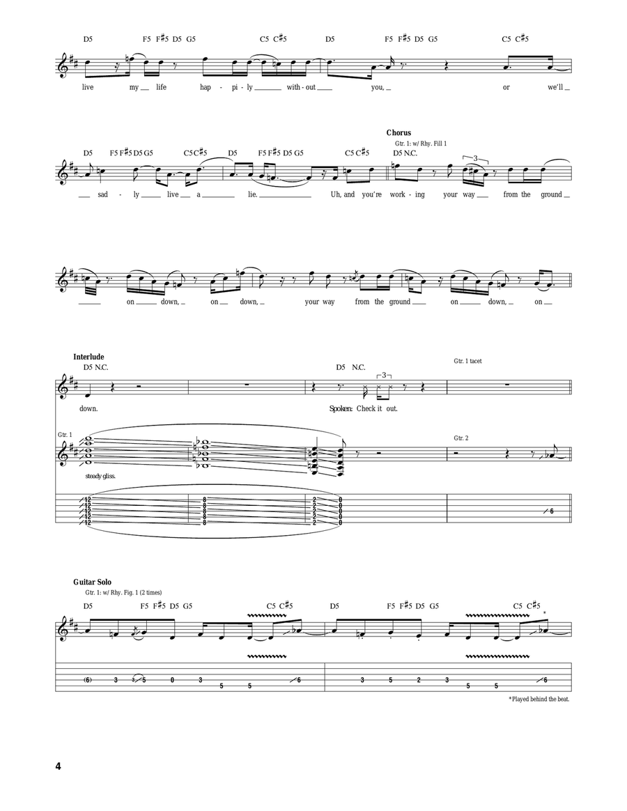Ground On Down Ground On Down Acoustic Guitar scores gallery preview page 4