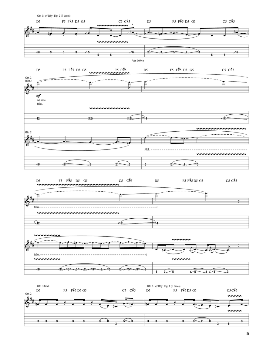 Ground On Down Ground On Down Acoustic Guitar scores gallery preview page 5
