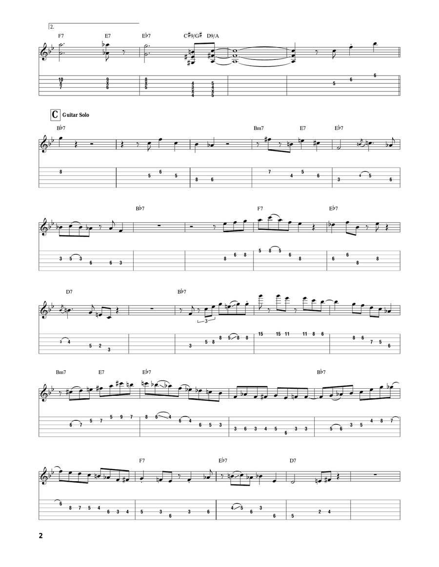 Freddie Freeloader Freddie Freeloader Electric Guitar scores gallery preview page 2