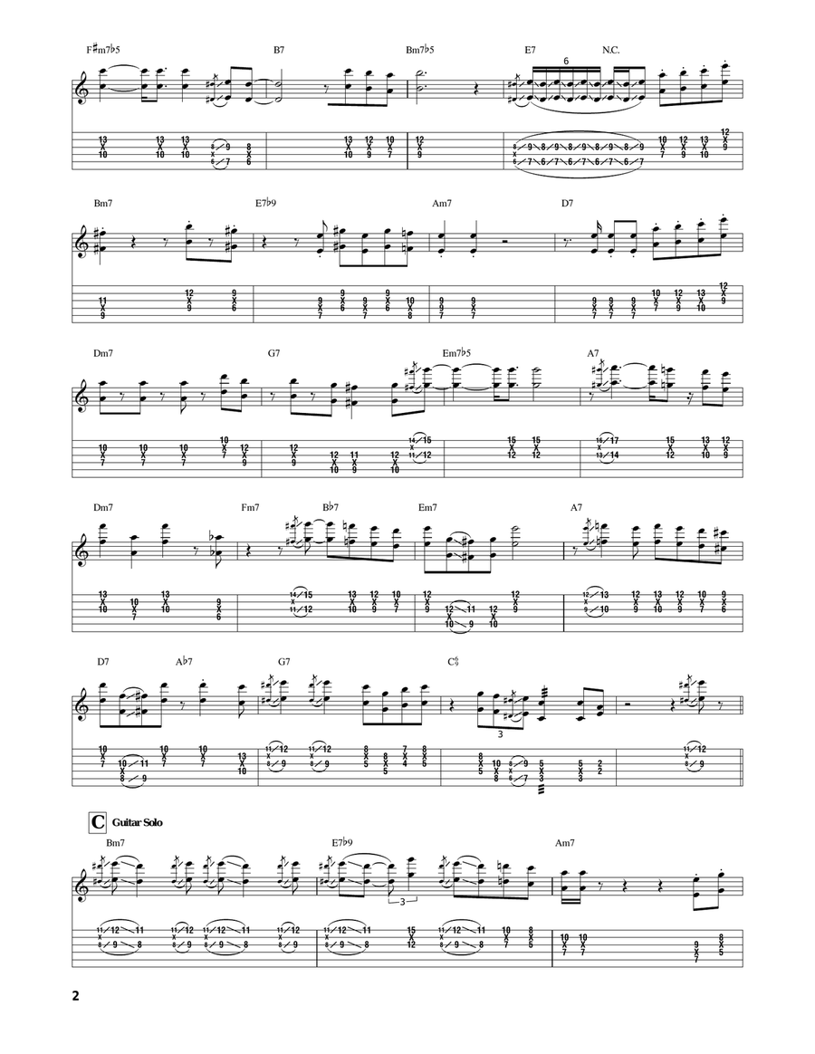 The Shadow Of Your Smile The Shadow Of Your Smile Electric Guitar scores gallery preview page 2