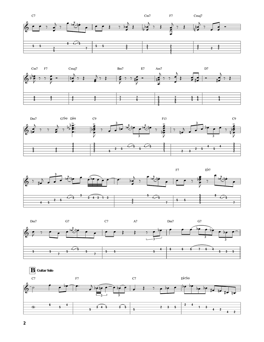 I'm Just A Lucky So And So Electric Guitar scores gallery preview page 2