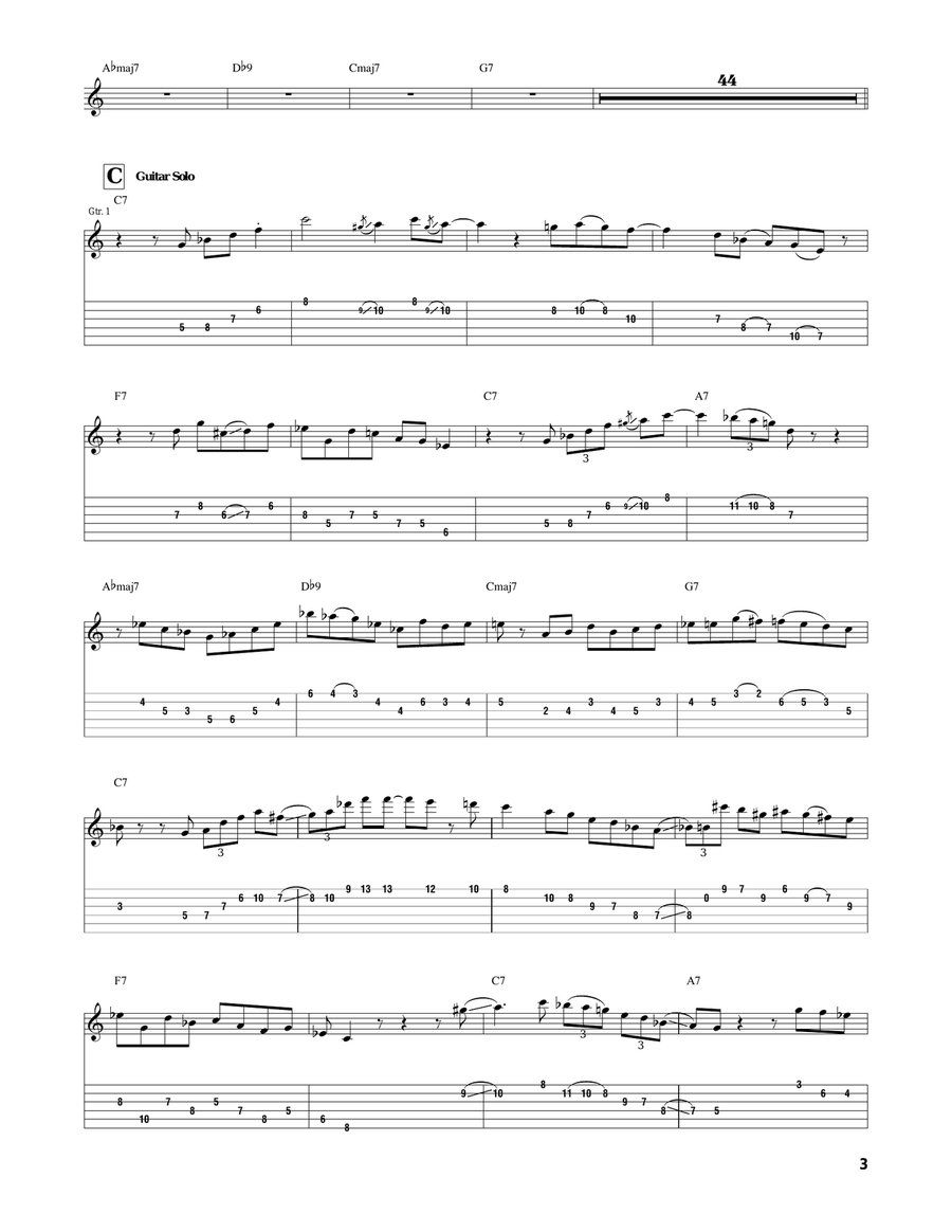 Unit 7 Unit 7 Electric Guitar scores gallery preview page 3