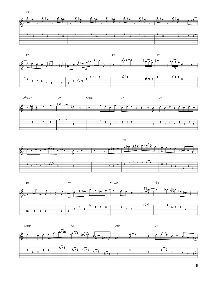 Unit 7 Unit 7 Electric Guitar scores gallery preview page 5