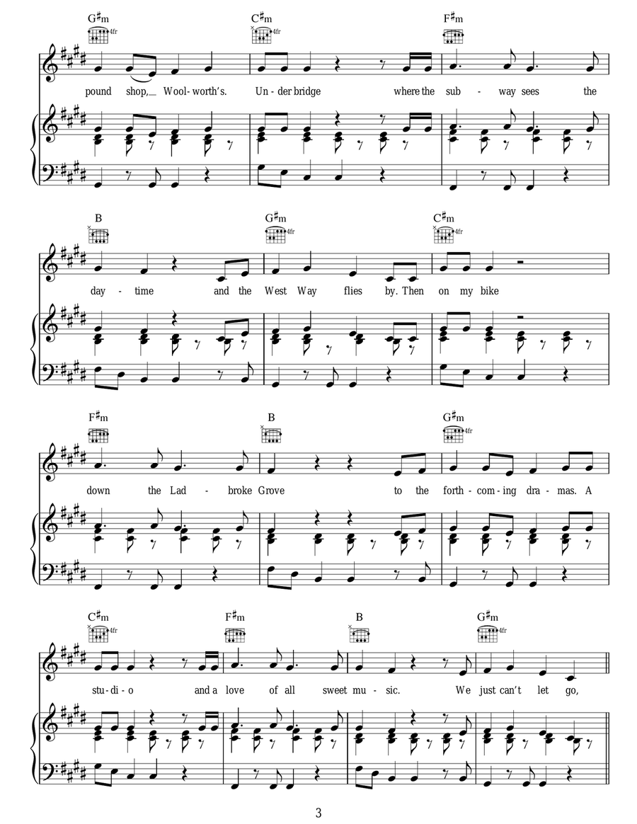 Fool's Day Fool's Day Acoustic Guitar scores gallery preview page 3