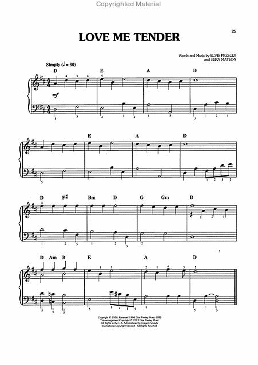 Love Songs – Easy Piano Solos Easy Piano scores gallery preview page 5