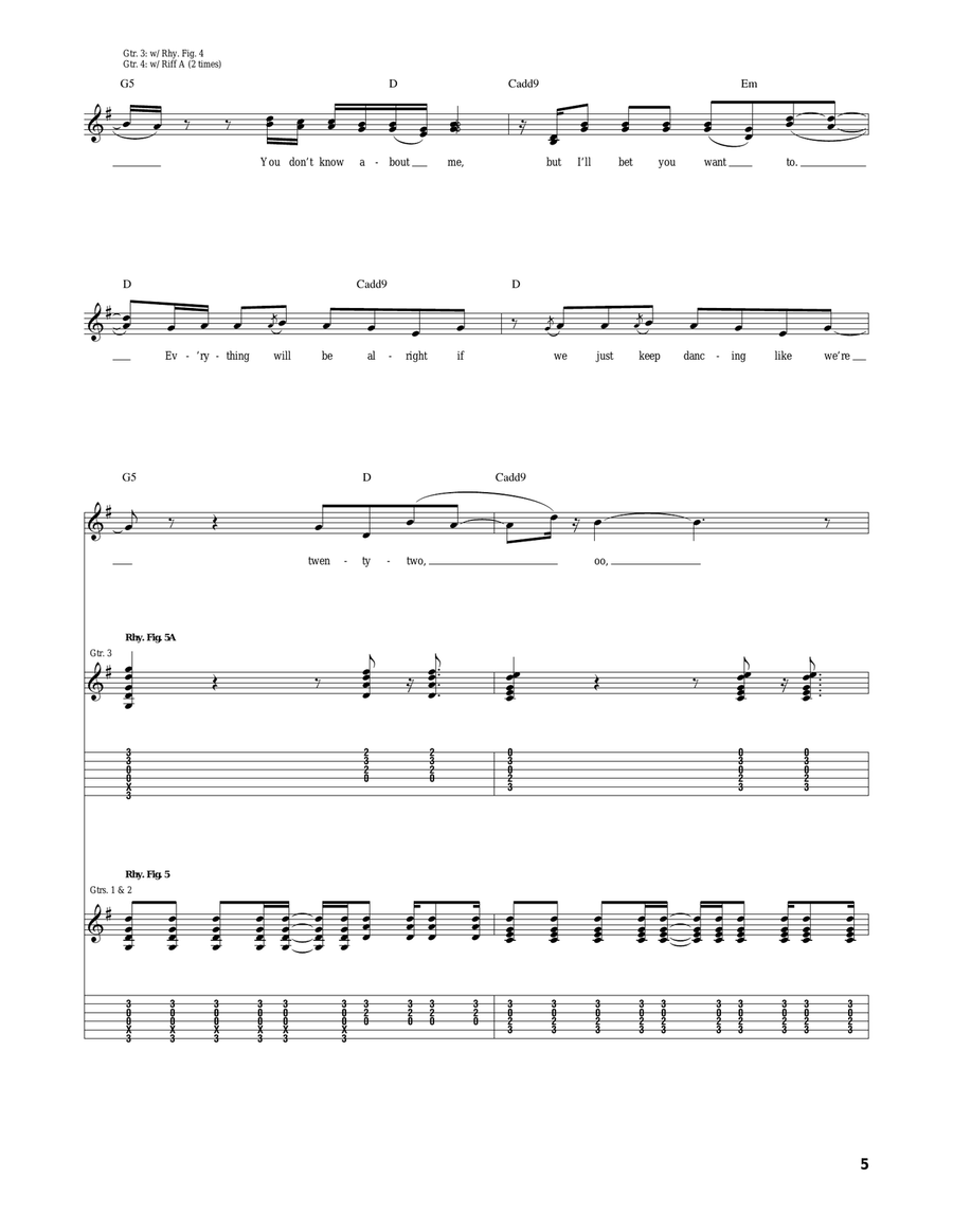 22 22 Acoustic Guitar scores gallery preview page 5