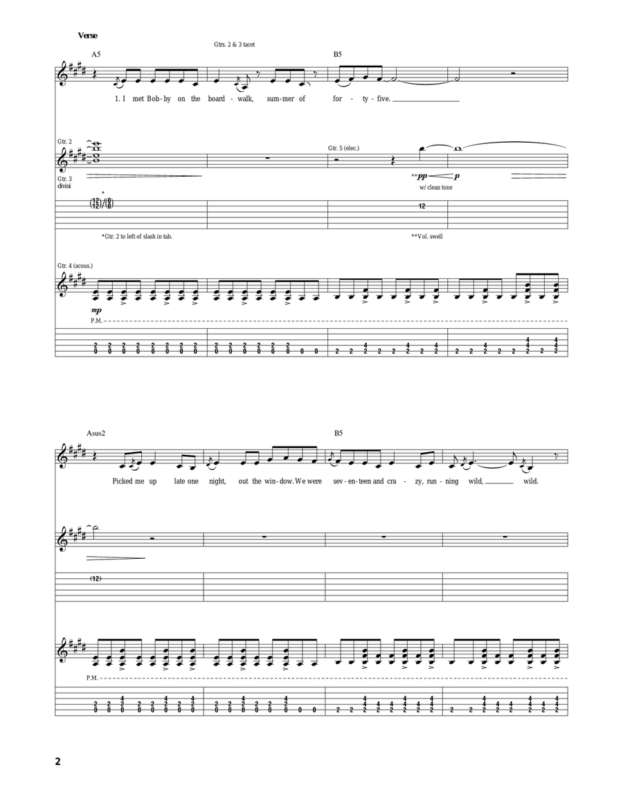 Starlight Acoustic Guitar scores gallery preview page 2