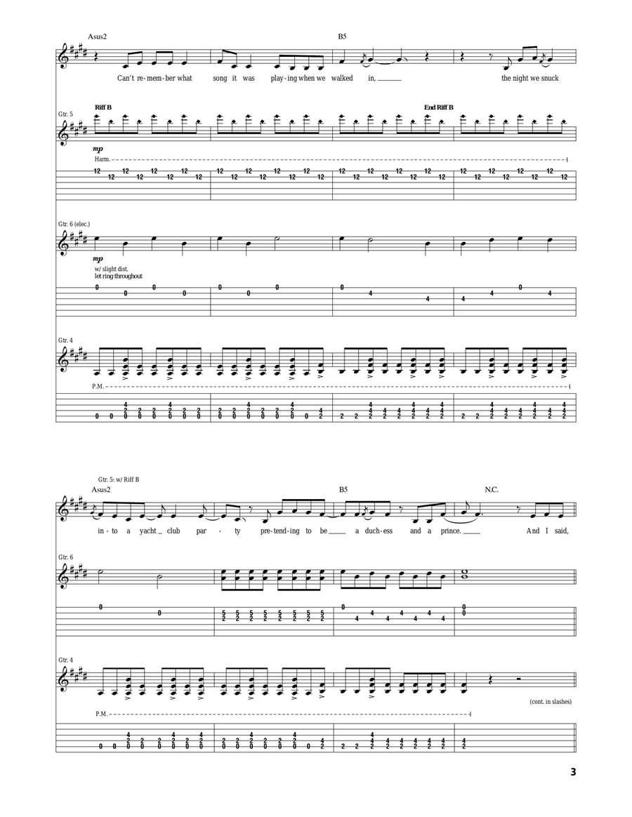 Starlight Acoustic Guitar scores gallery preview page 3
