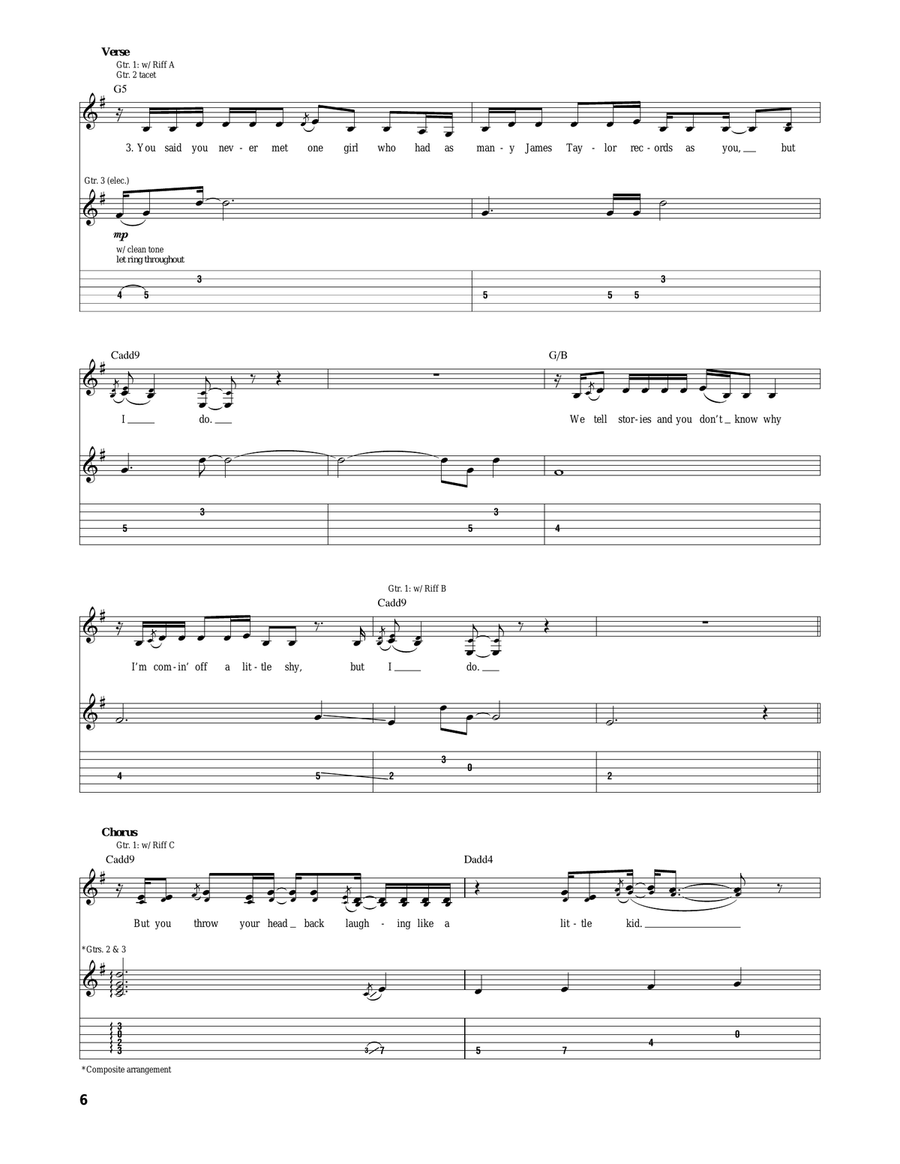 Begin Again Begin Again Acoustic Guitar scores gallery preview page 6