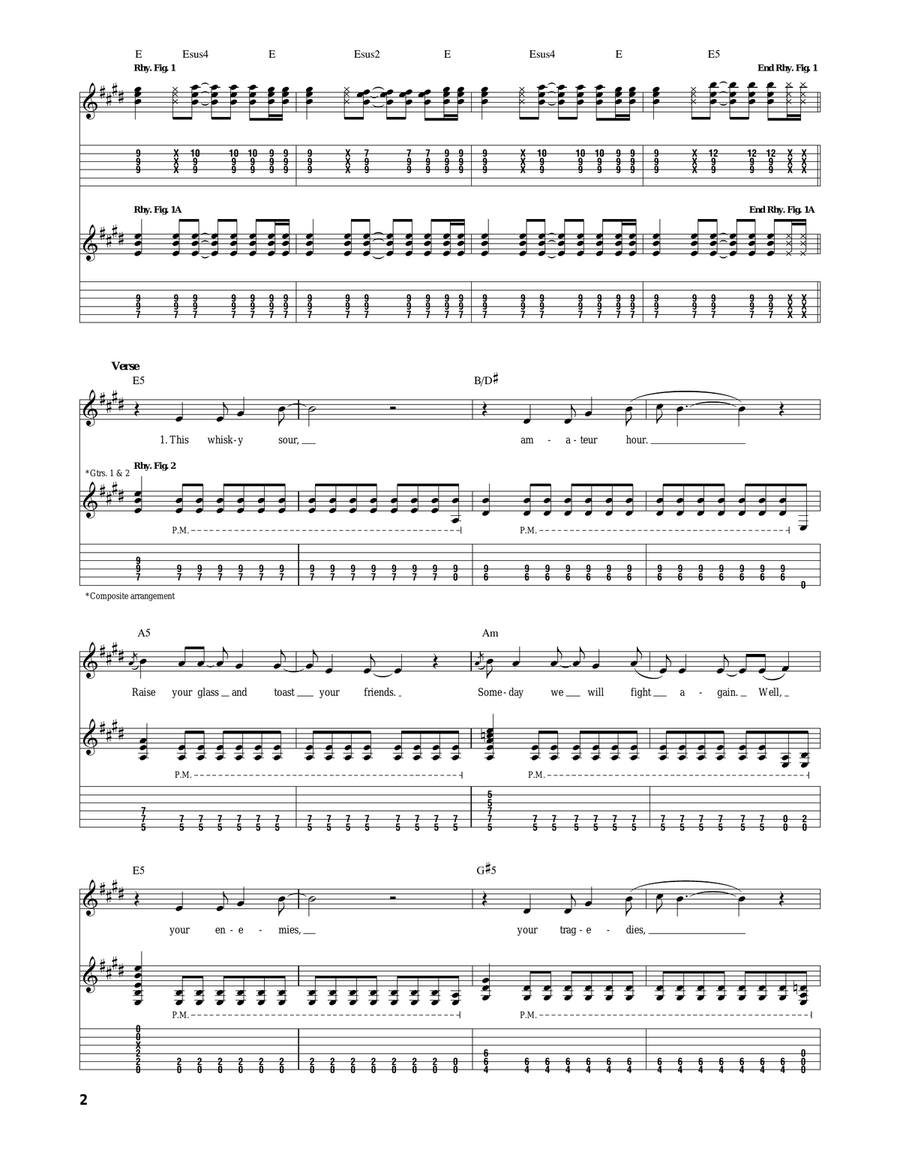 Rusty James Rusty James Acoustic Guitar scores gallery preview page 2