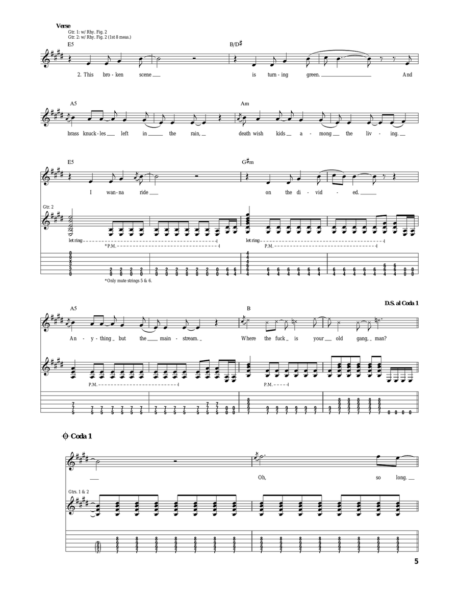 Rusty James Rusty James Acoustic Guitar scores gallery preview page 5