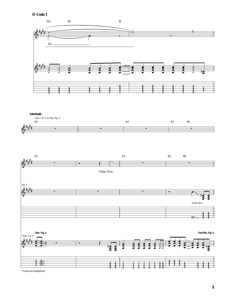 Nuclear Family Nuclear Family Acoustic Guitar scores gallery preview page 5