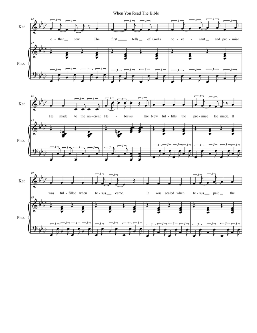 Bible Rock: the musical - (Score only) 3-Part scores gallery preview page 5