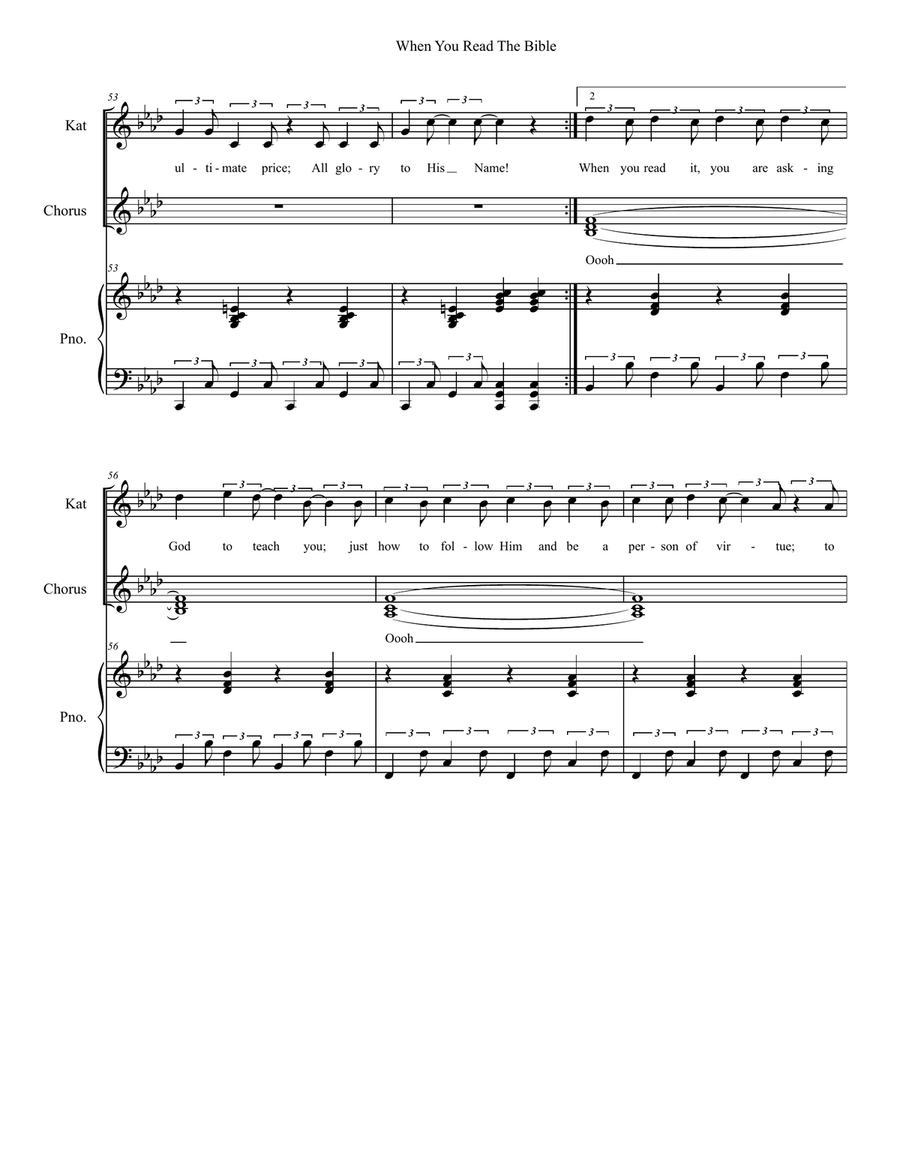 Bible Rock: the musical - (Score only) 3-Part scores gallery preview page 6