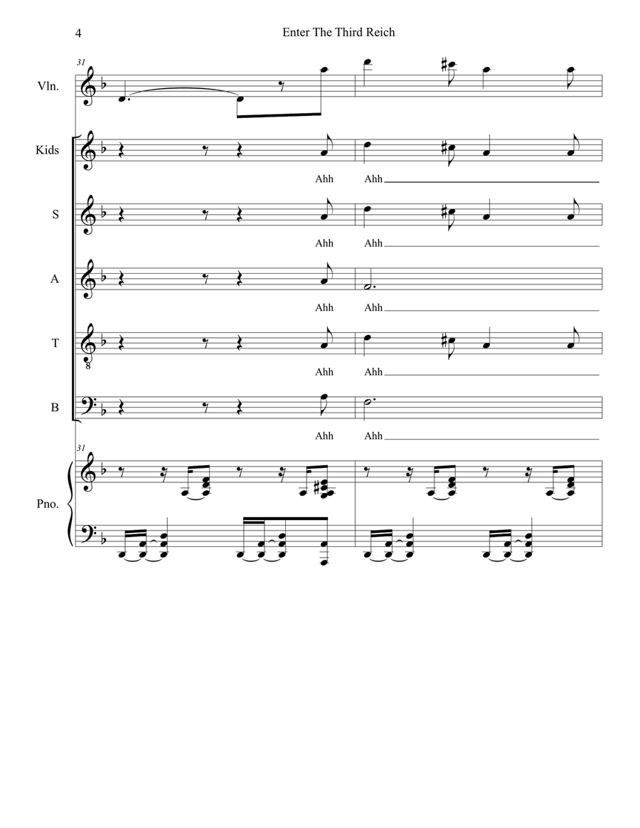 Lest We Forget (a Holocaust Memorial Musical Presentation) 4-Part scores gallery preview page 6