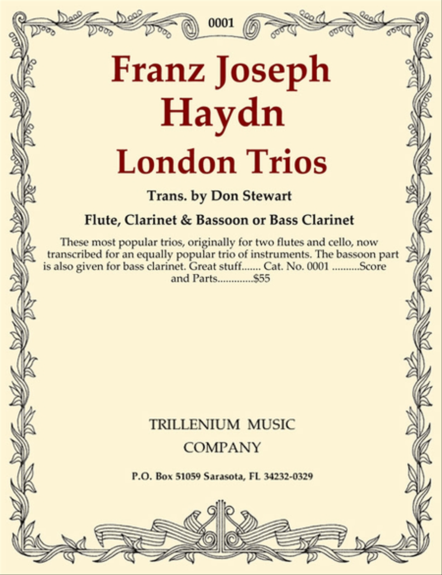 London Trios Bassoon scores gallery preview page 1