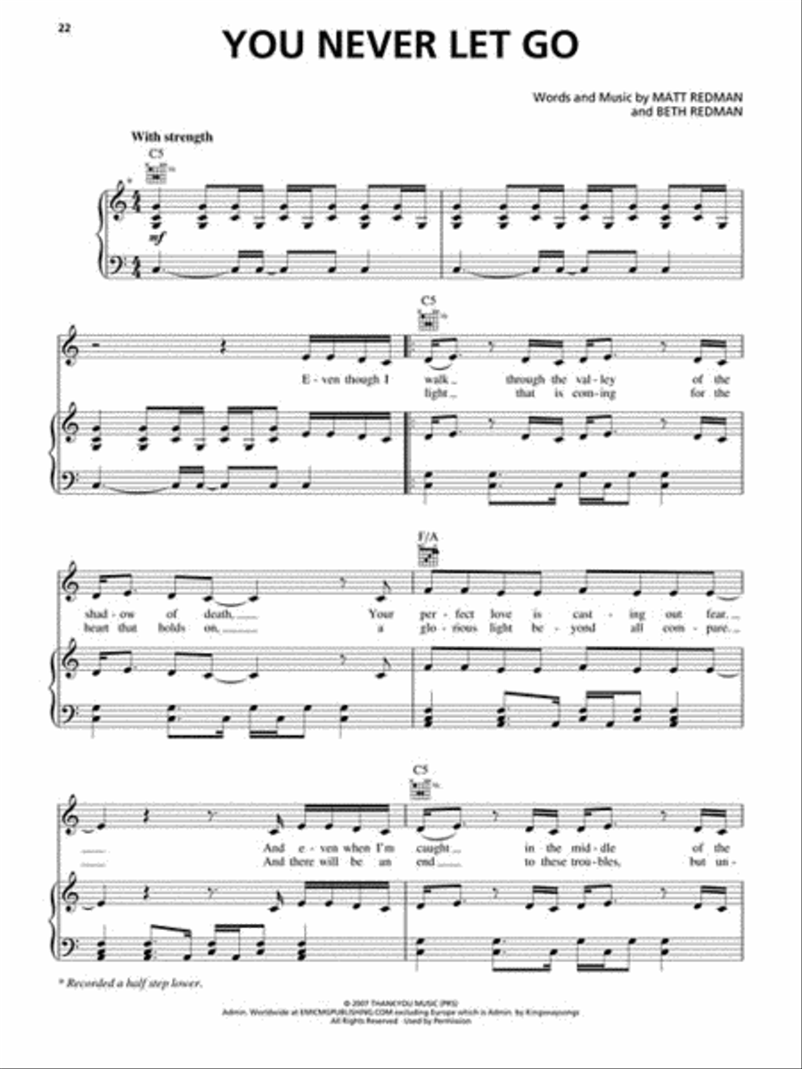 Matt Redman - Sing like Never Before: The Essential Collection Piano, Vocal, Guitar scores gallery preview page 4