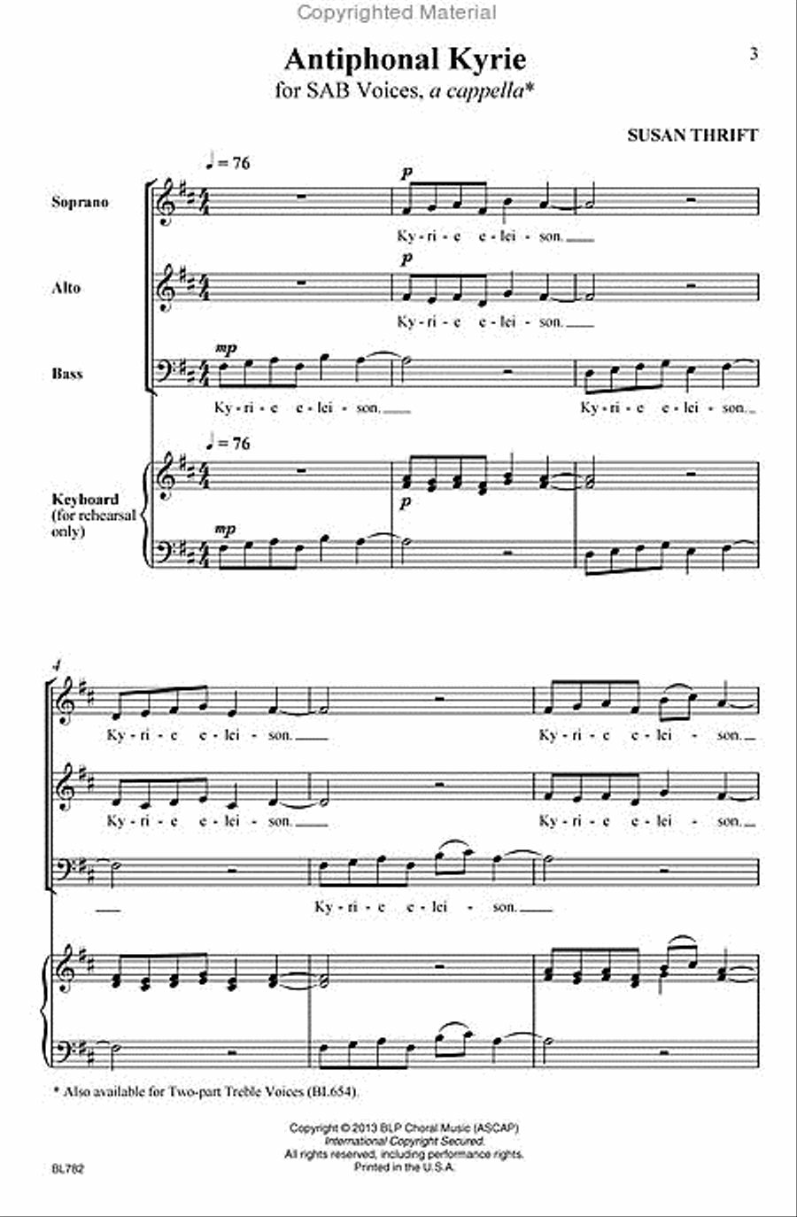 Antiphonal Kyrie Antiphonal Kyrie Choir scores gallery preview page 2