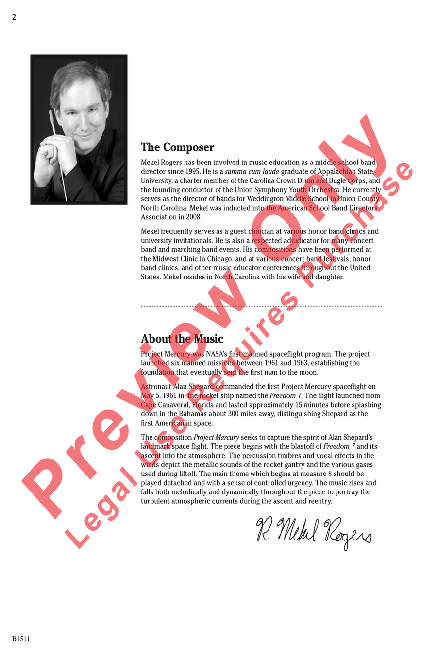 Project Mercury Concert Band scores gallery preview page 2