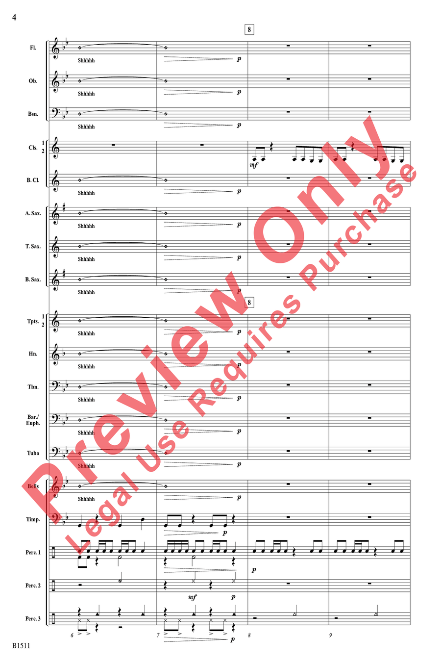 Project Mercury Concert Band scores gallery preview page 4
