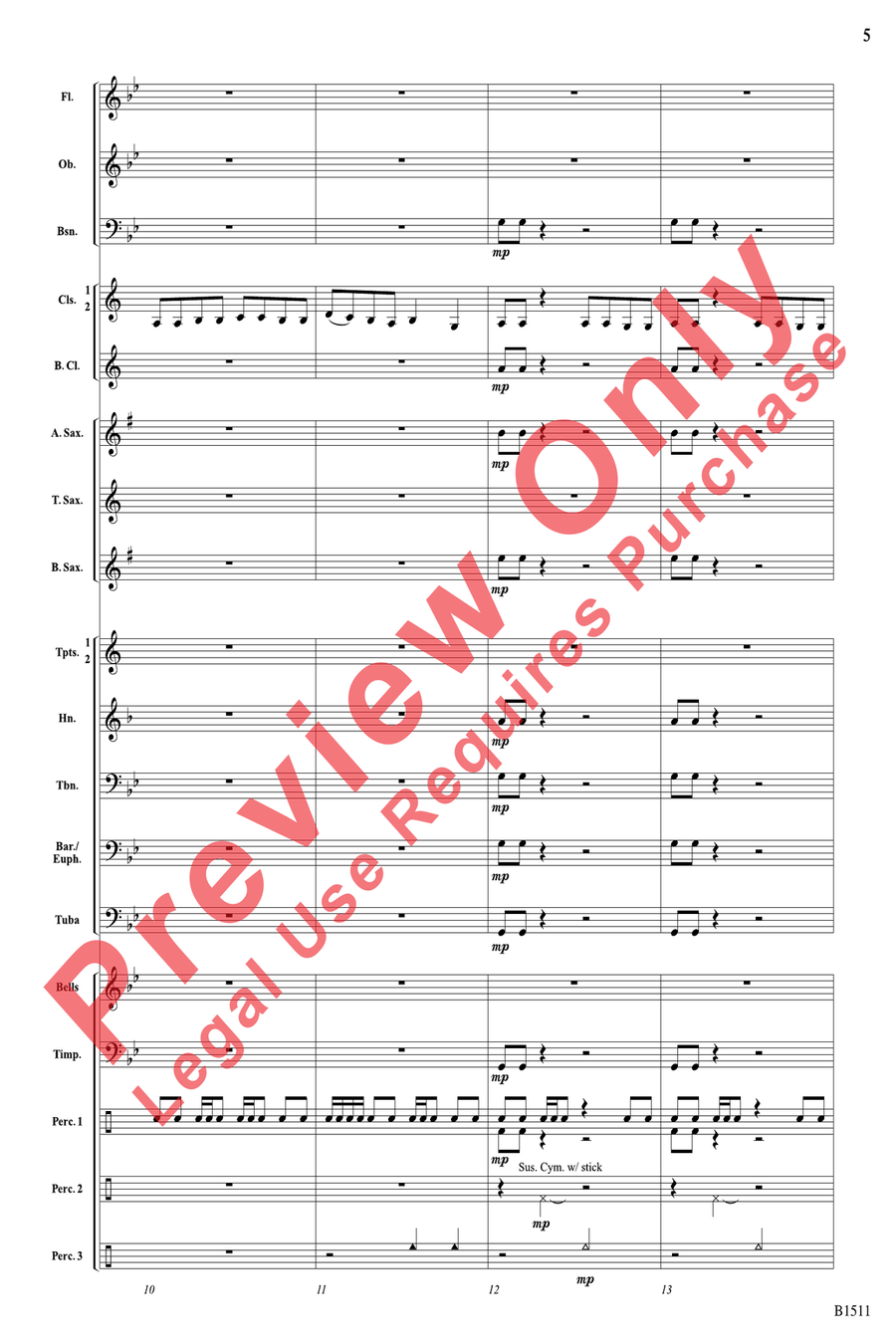 Project Mercury Concert Band scores gallery preview page 5