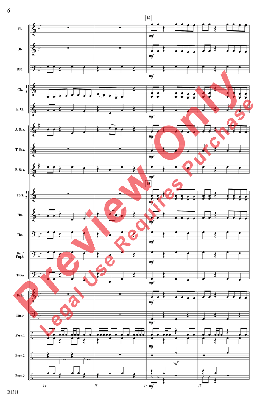 Project Mercury Concert Band scores gallery preview page 6