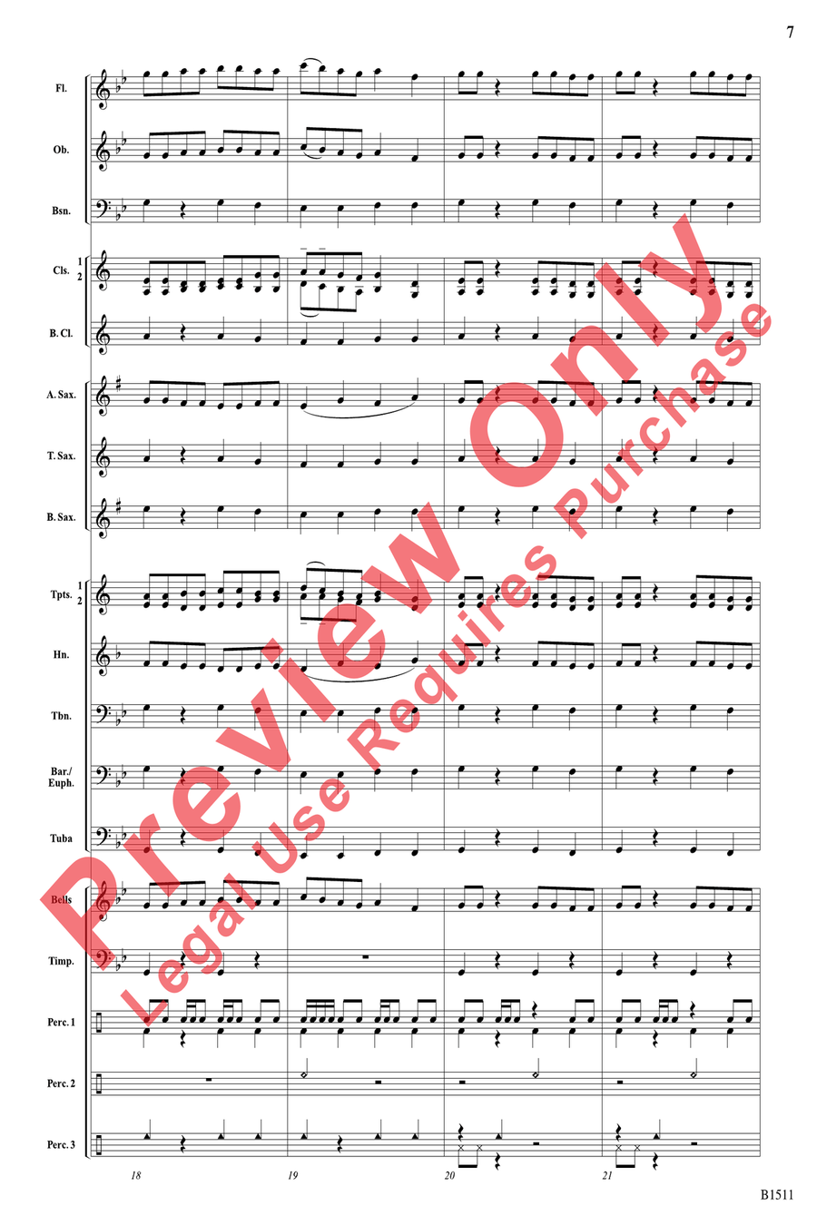 Project Mercury Concert Band scores gallery preview page 7