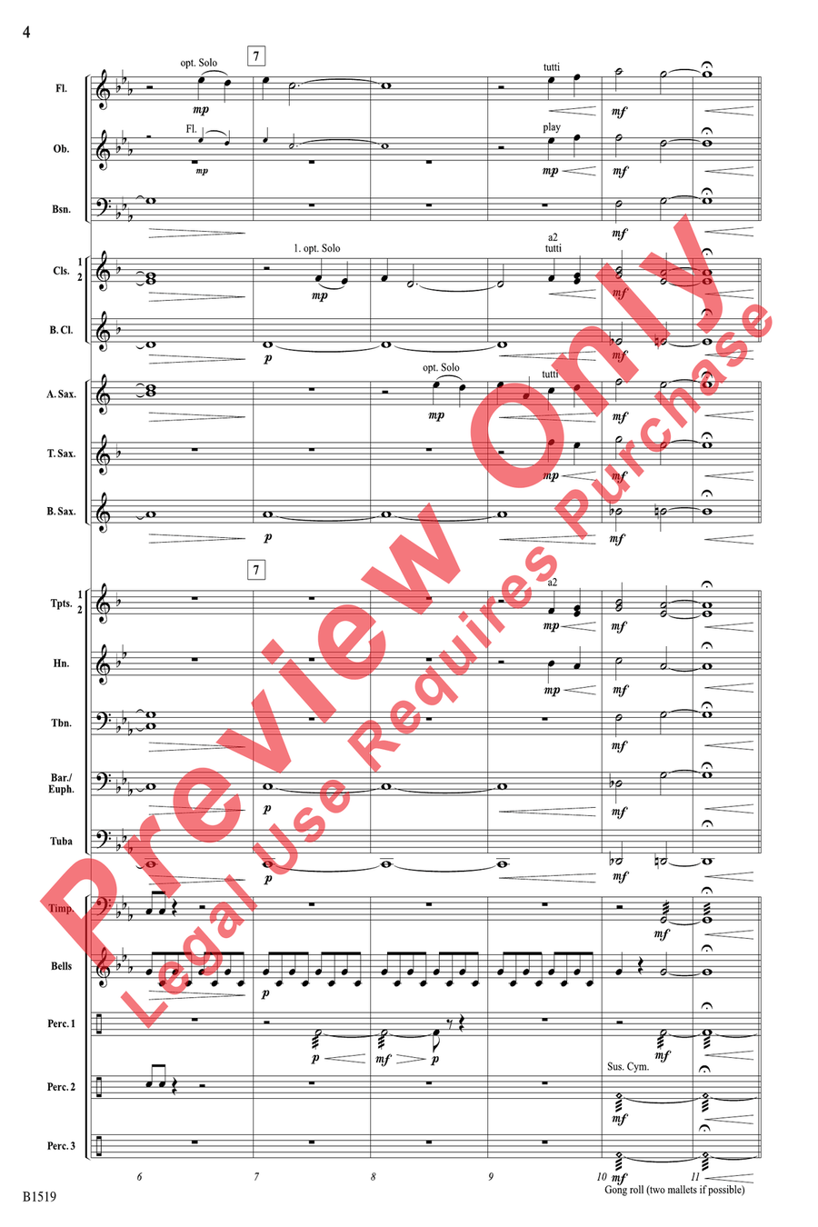 Castle Gate, 1924 Castle Gate, 1924 Concert Band scores gallery preview page 4