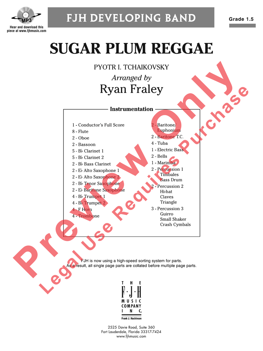 Sugar Plum Reggae Sugar Plum Reggae Concert Band scores gallery preview page 2