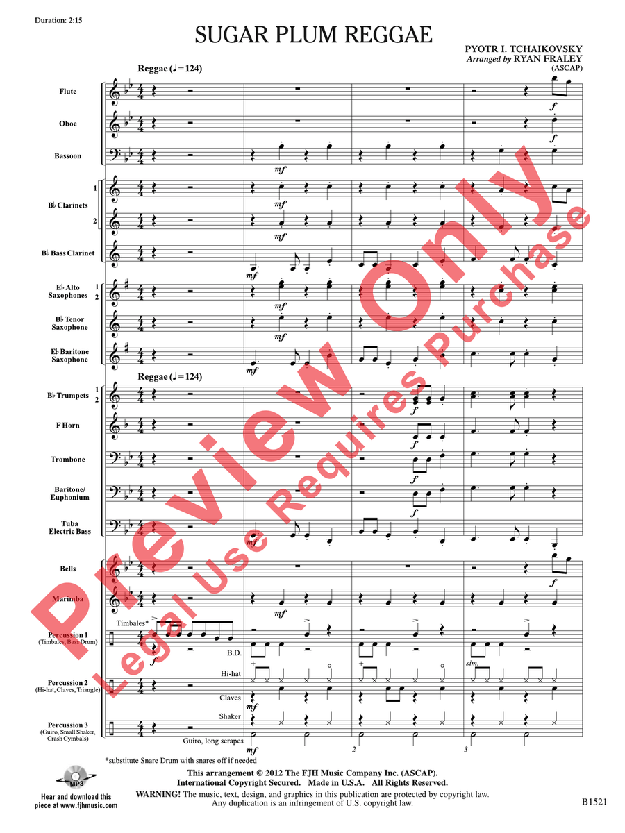 Sugar Plum Reggae Sugar Plum Reggae Concert Band scores gallery preview page 4