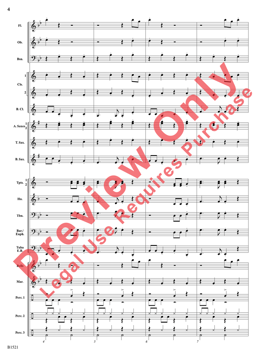 Sugar Plum Reggae Sugar Plum Reggae Concert Band scores gallery preview page 5