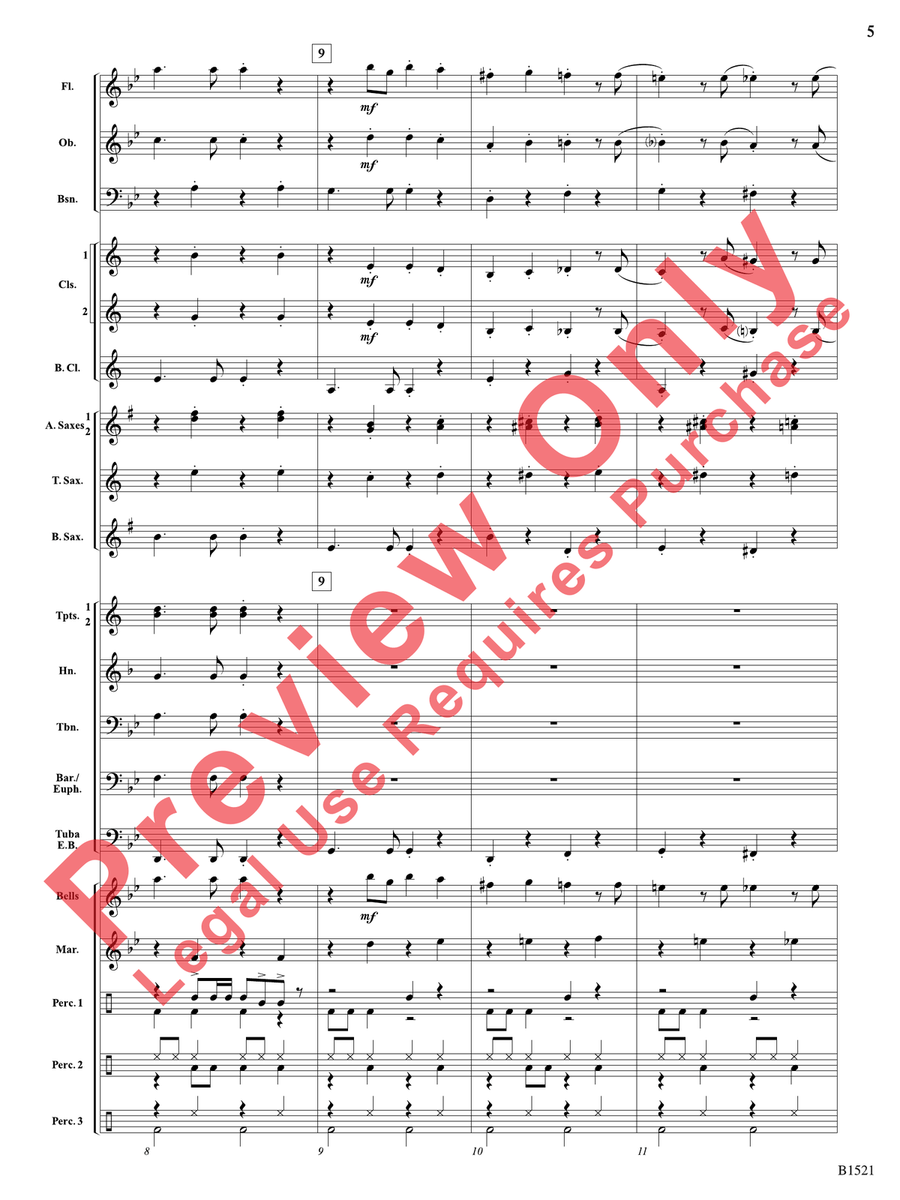 Sugar Plum Reggae Sugar Plum Reggae Concert Band scores gallery preview page 6