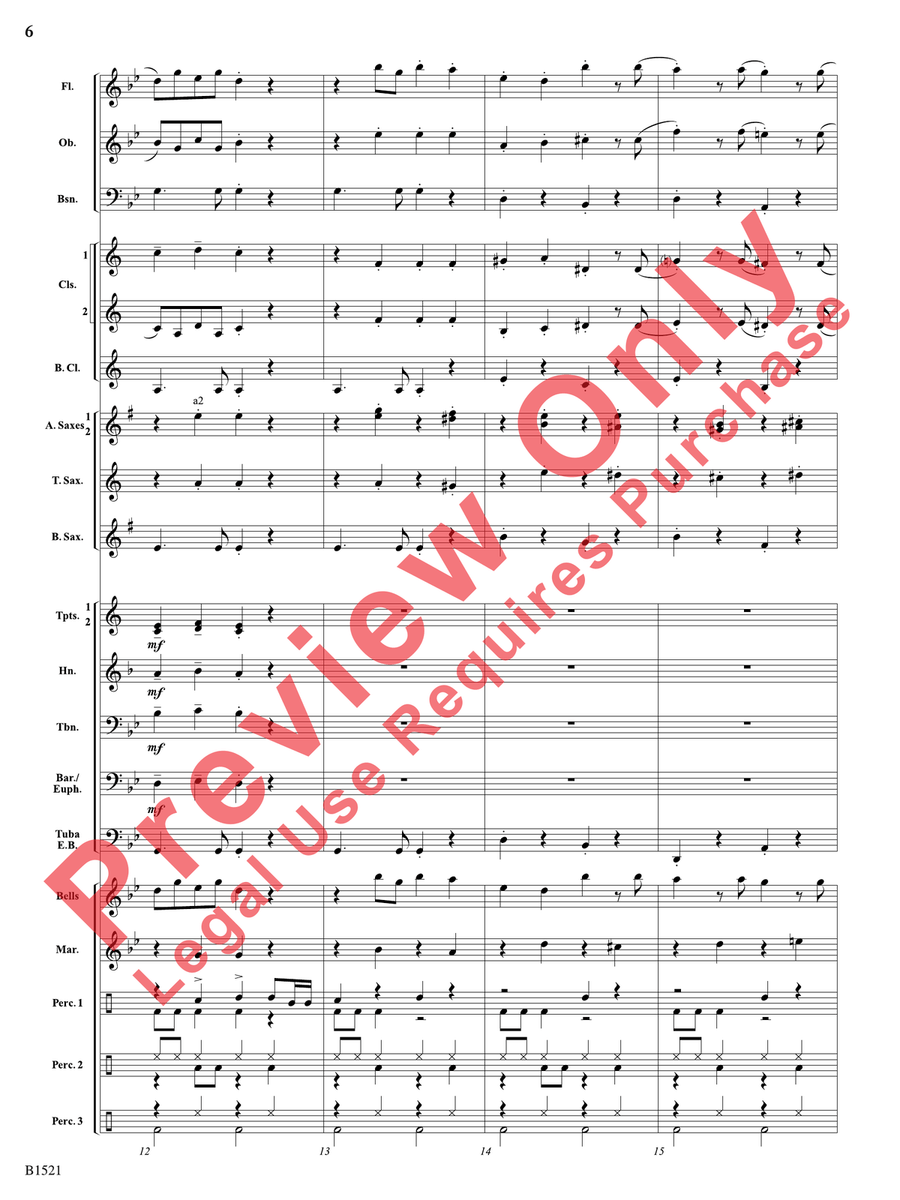 Sugar Plum Reggae Sugar Plum Reggae Concert Band scores gallery preview page 7