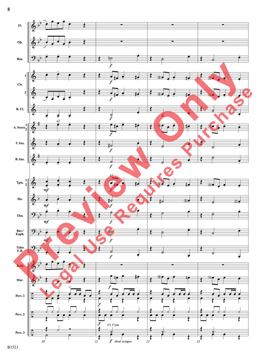 Sugar Plum Reggae Sugar Plum Reggae Concert Band scores gallery preview page 9