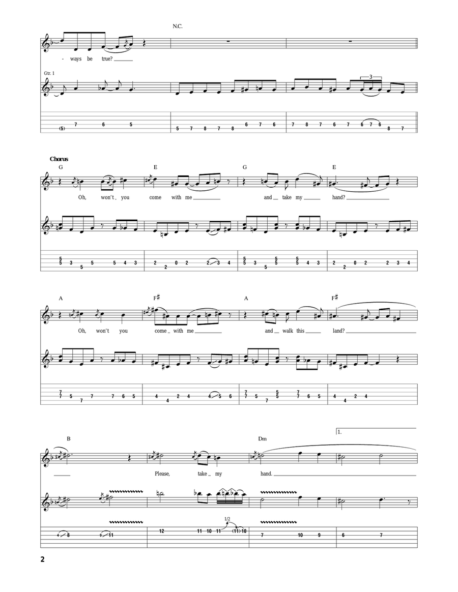 In-A-Gadda-Da-Vida In-A-Gadda-Da-Vida Acoustic Guitar scores gallery preview page 2