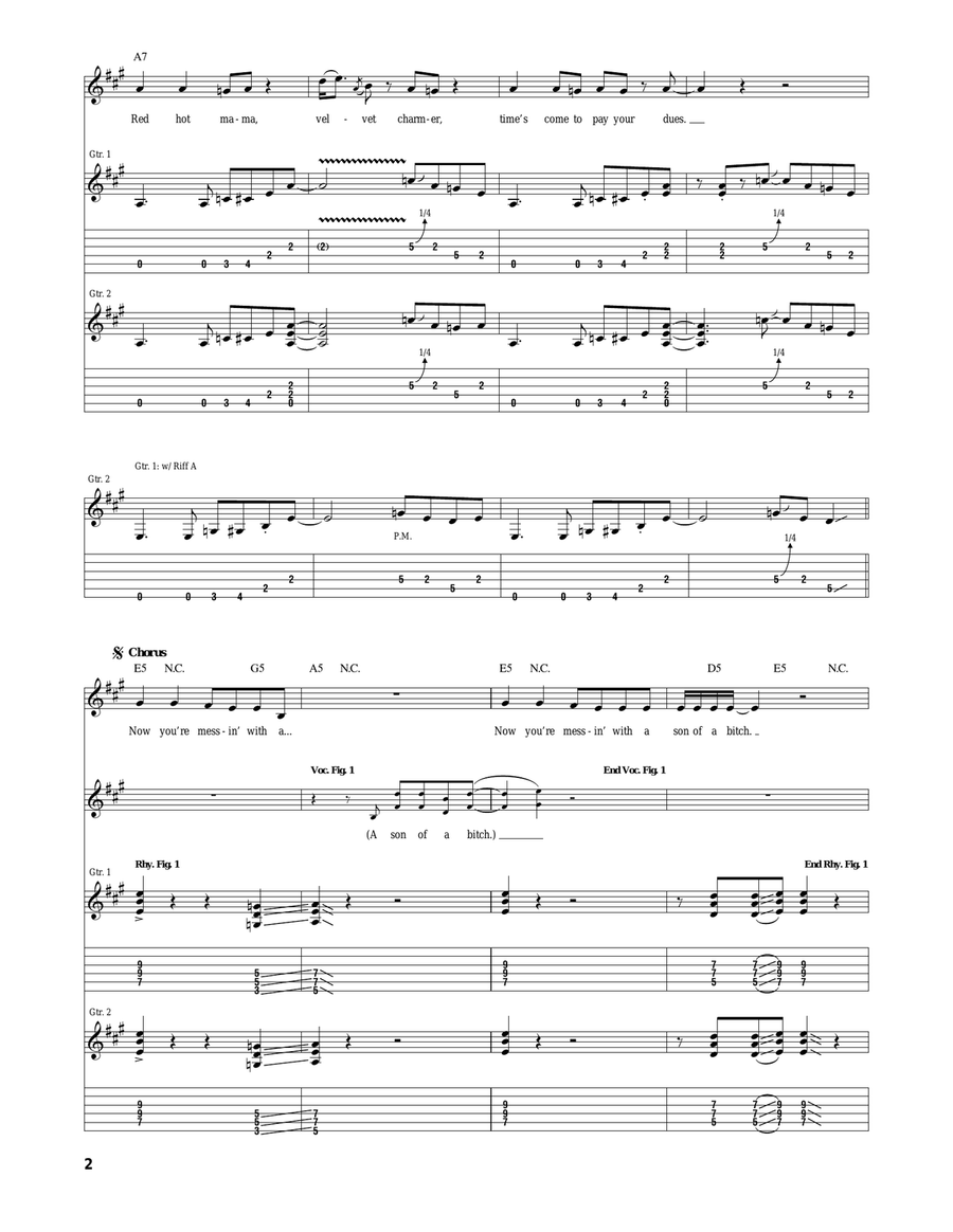 Hair Of The Dog Hair Of The Dog Acoustic Guitar scores gallery preview page 2