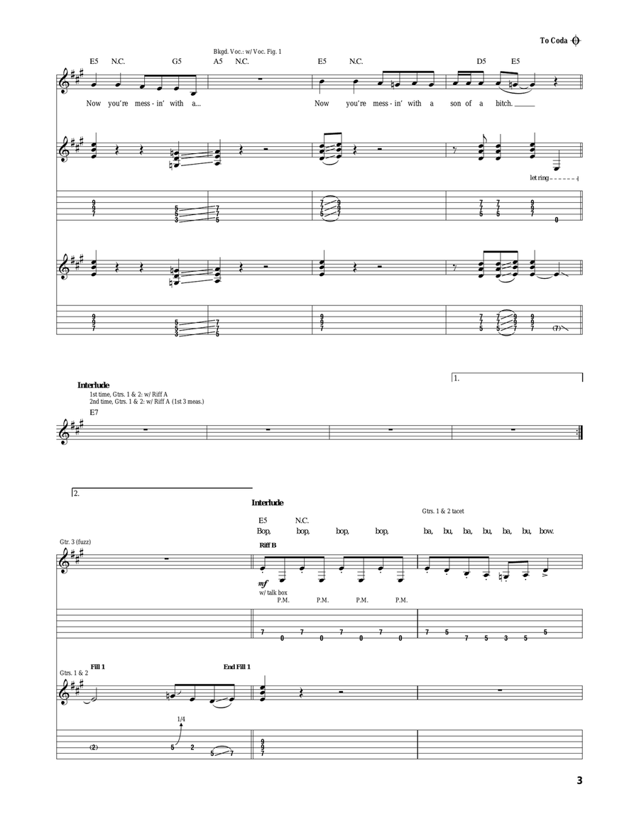 Hair Of The Dog Hair Of The Dog Acoustic Guitar scores gallery preview page 3