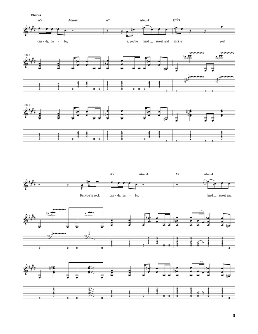 Rock Candy Rock Candy Acoustic Guitar scores gallery preview page 3