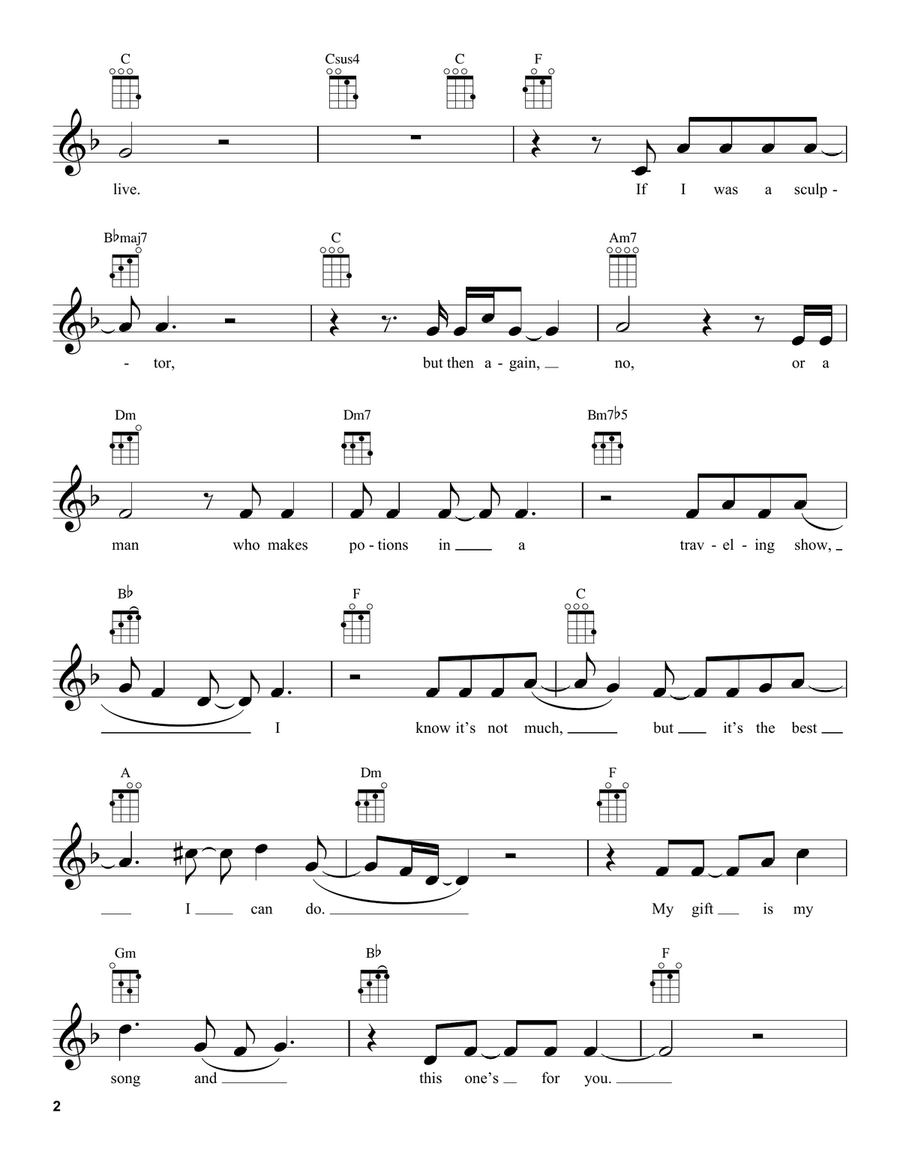 Your Song Your Song Ukulele scores gallery preview page 2