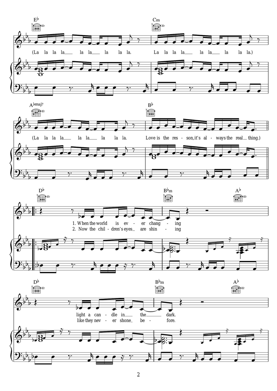 Wonderful Dream (Holidays Are Coming) Guitar scores gallery preview page 2